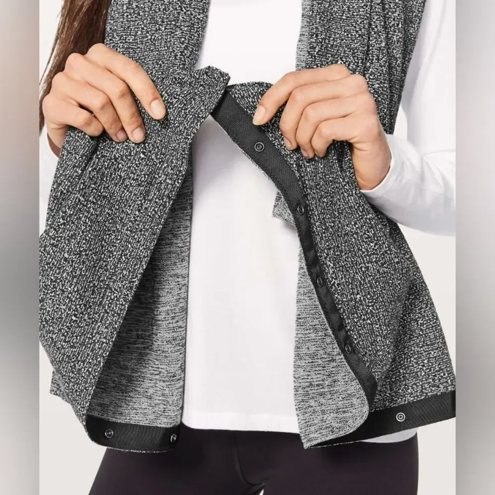 Lululemon Athletica Vinyasa Convertible Scarf Black White Grey O/S